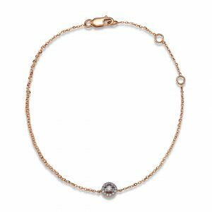 18ct rose gold diamond bracelet