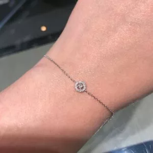 18ct white gold diamond bracelet
