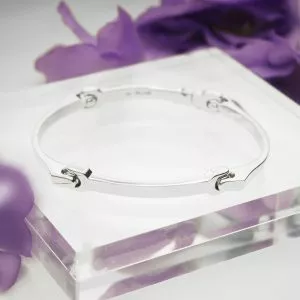 18ct White Gold Sensi Bangle