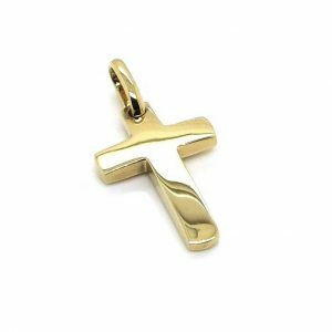 18ct yellow gold cross pendant