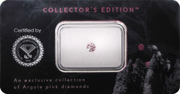 0.19ct FP SI1 (7P SI2) round pink diamond Argyle Collector's Edition IGI