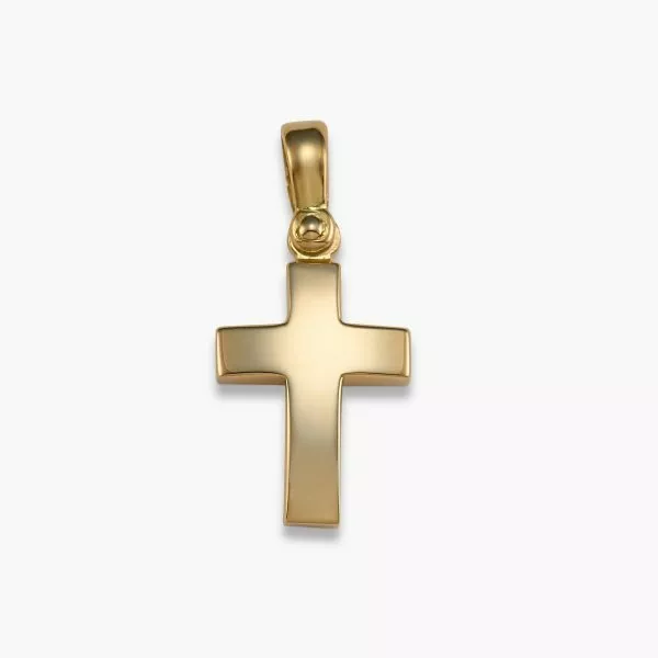 18ct yellow gold cross pendant