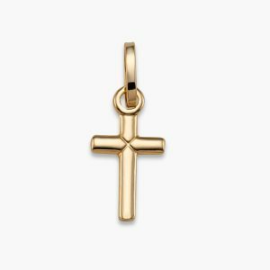 18ct yellow gold cross pendant