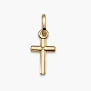 18ct yellow gold cross pendant