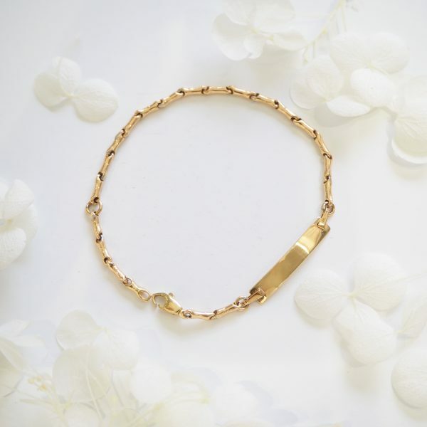 18ct Yellow Gold Baby ID Bracelet