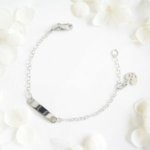 18ct White Gold ID Baby Bracelet