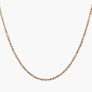 18ct rose gold 45cm chain