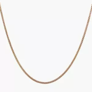 18ct rose gold 45cm foxtail adjustable chain