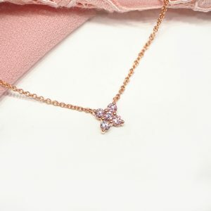 18ct rose gold Australian Argyle Pink Diamond Necklace