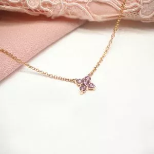 18ct rose gold Australian Argyle Pink Diamond Necklace