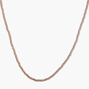 18ct rose gold fancy link 50cm chain