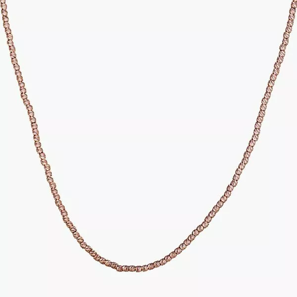 18ct rose gold fancy link 50cm chain