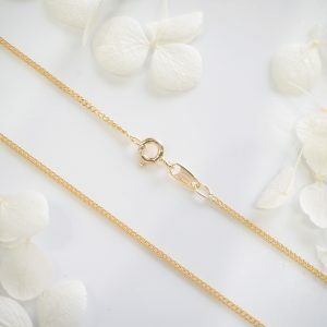 18ct yellow gold 60cm fine curb link chain