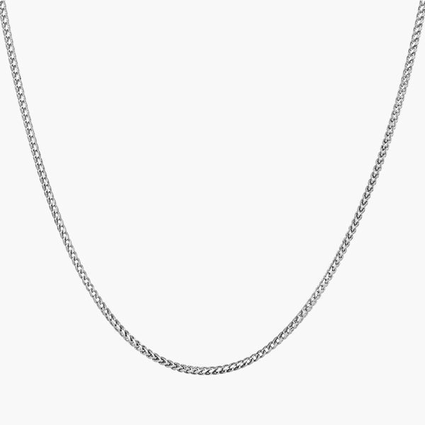 18ct white gold 45cm franco chain with lobster clasp