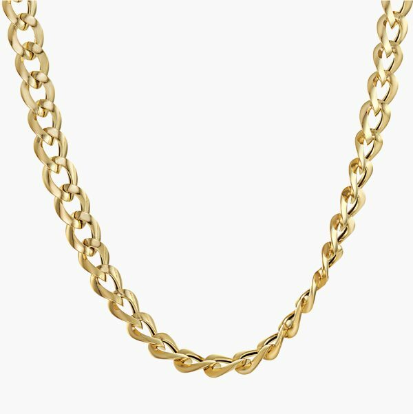 18ct yellow gold 42cm curb link chain with lobster clasp - Image 2