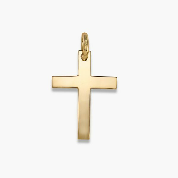 18ct yellow gold cross pendant