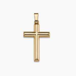 18ct yellow gold cross pendant