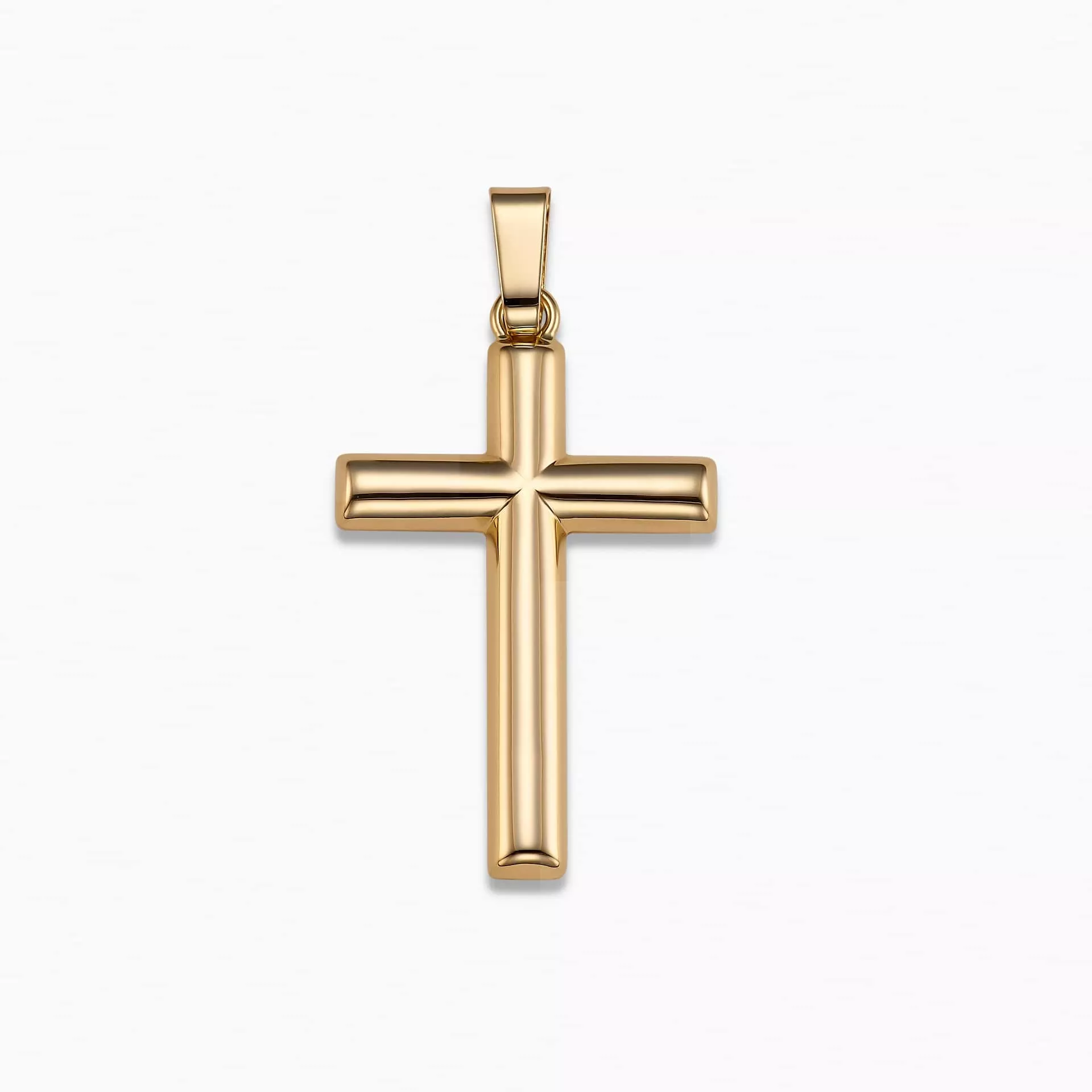Mens yellow hotsell gold cross necklace