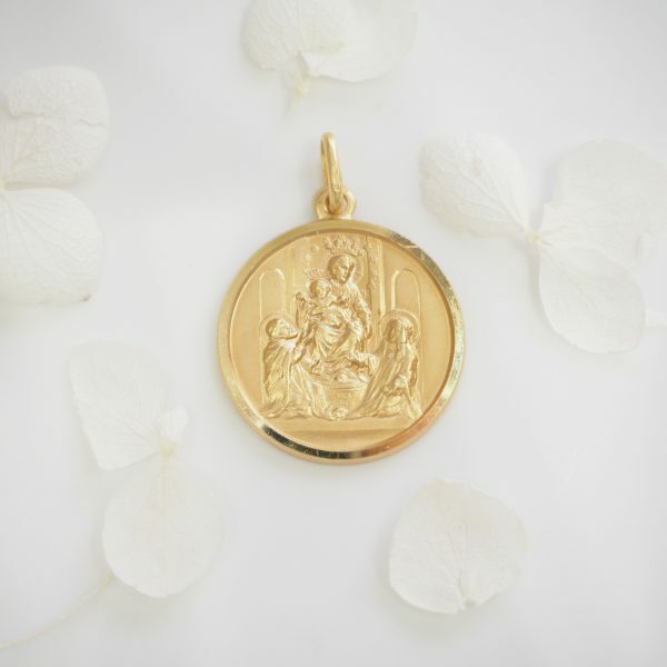 18ct Yellow Gold Religious Medallion