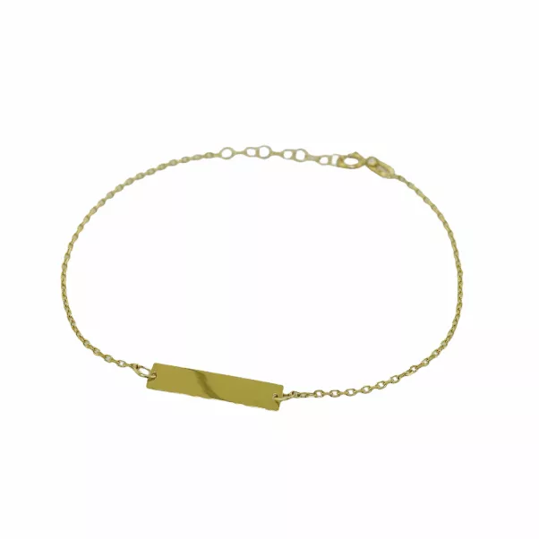 Baby gold sales bar bracelet