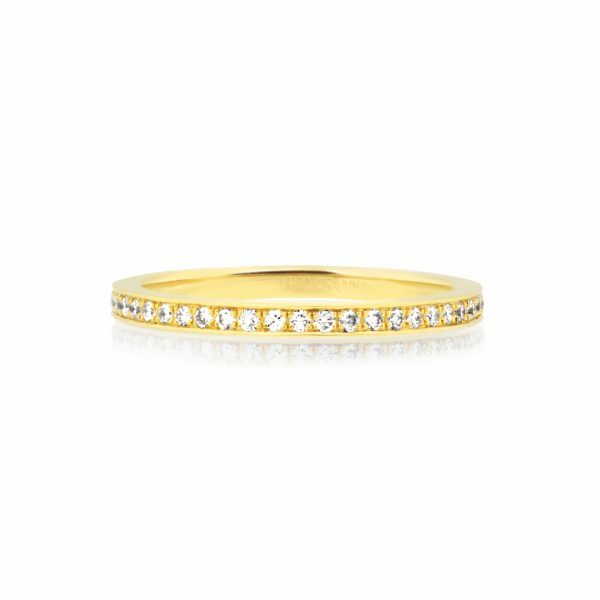 18ct Yellow gold diamond ring