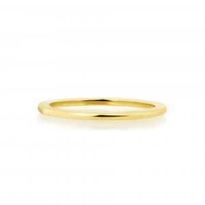 18ct yellow gold plain spacer ring