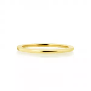 18ct yellow gold plain spacer ring