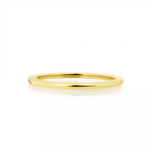18ct yellow gold plain spacer ring