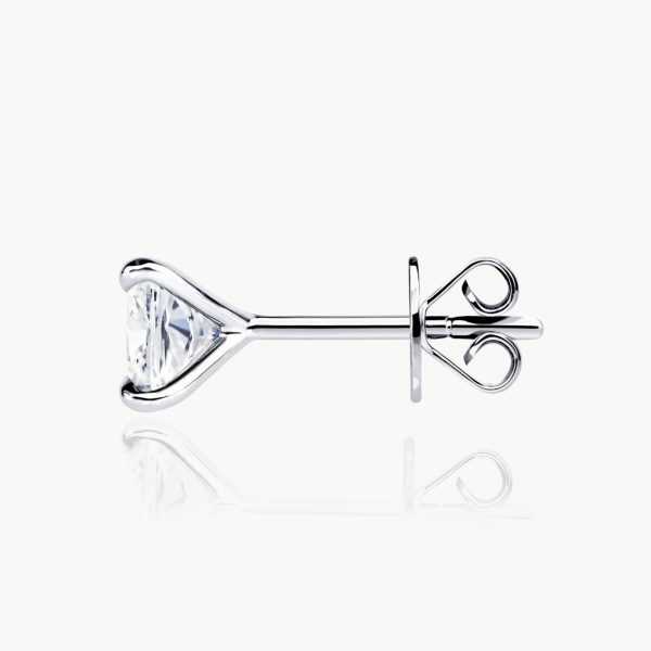 18ct white gold 2= 2.03ct cushion cut diamond stud earrings - Image 2