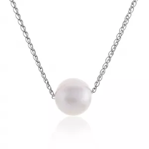 18ct white gold fresh water pearl necklace