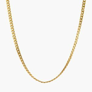 18ct yellow gold 50cm curb link chain