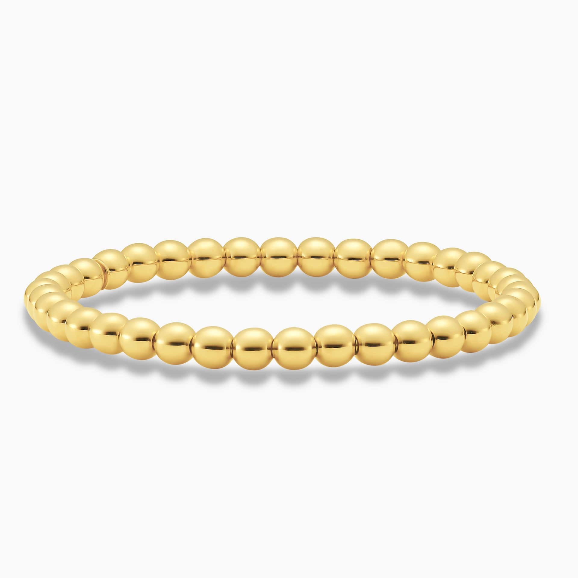 18ct yellow gold stretch ball bracelet | Cerrone Jewellers