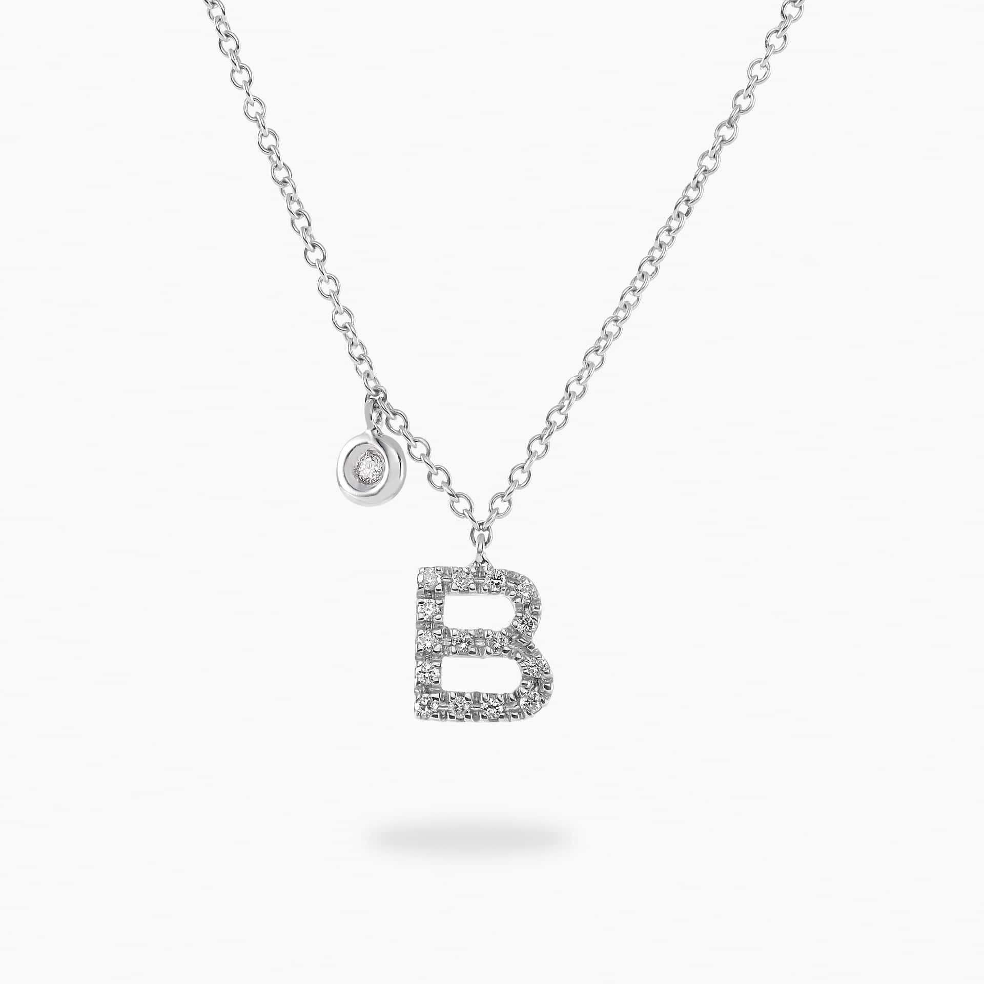 Diamond b necklace online