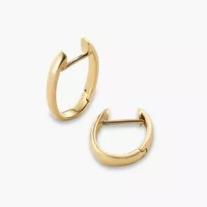 18ct yellow gold hoop earrings