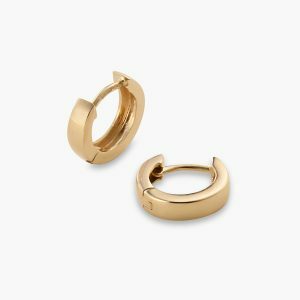 18ct yellow gold 10mm small hoop earrings
