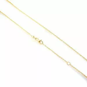 18ct yellow gold 45cm trace chain with lobster clasp