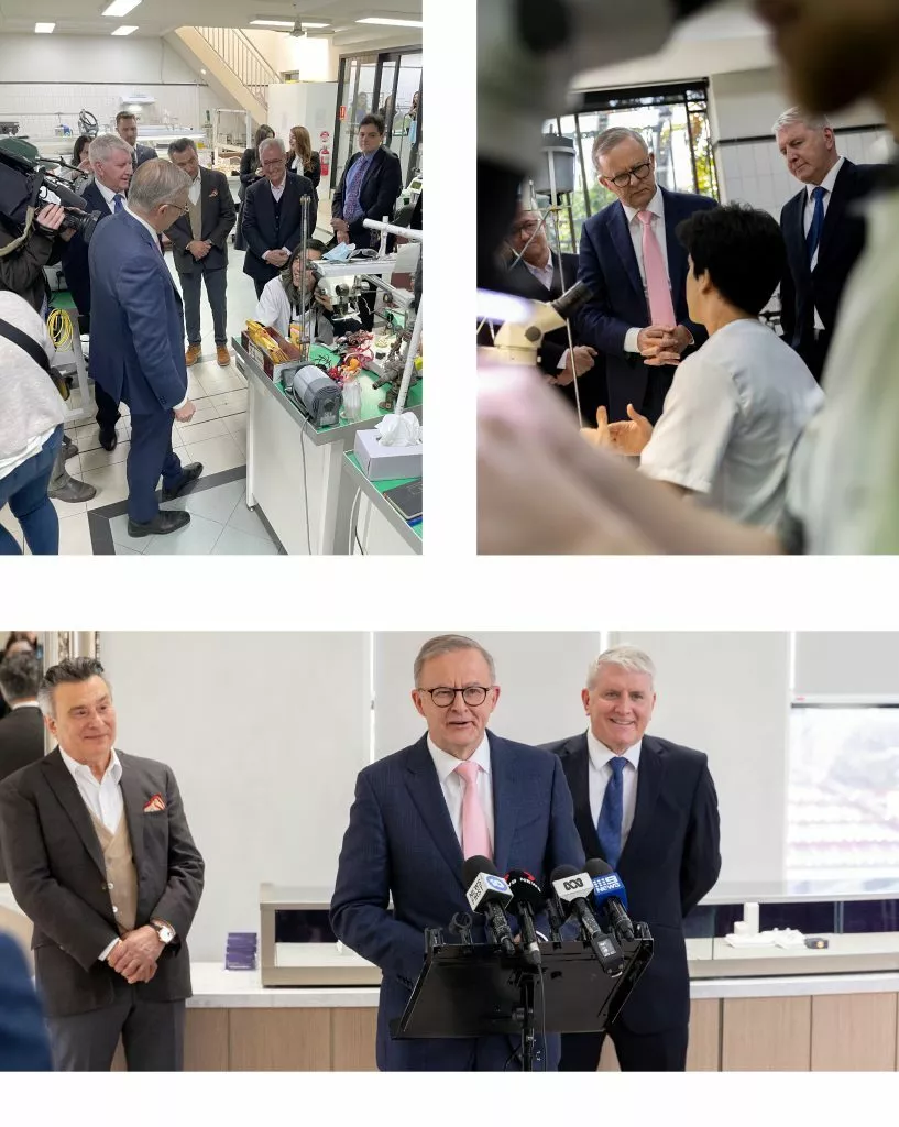 Cerrone welcomes the Prime Minister Anthony Albanese to the Head Office in Leichhardt