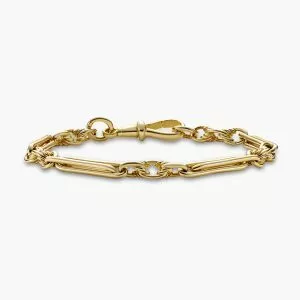 18ct Rose gold bar links bracelet.