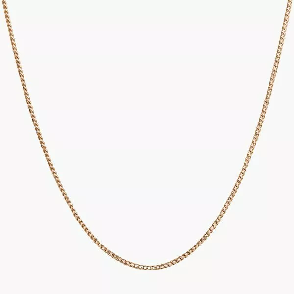 18ct rose gold 43cm chain