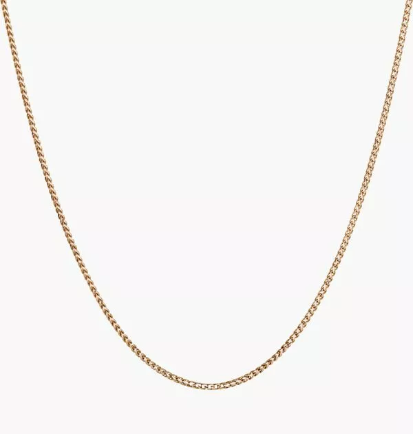 18ct rose gold 43cm chain