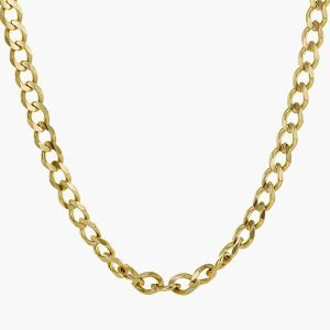 18ct yellow gold 60cm curb link chain