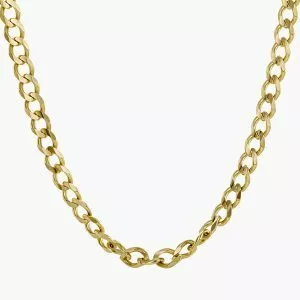 18ct yellow gold 60cm curb link chain