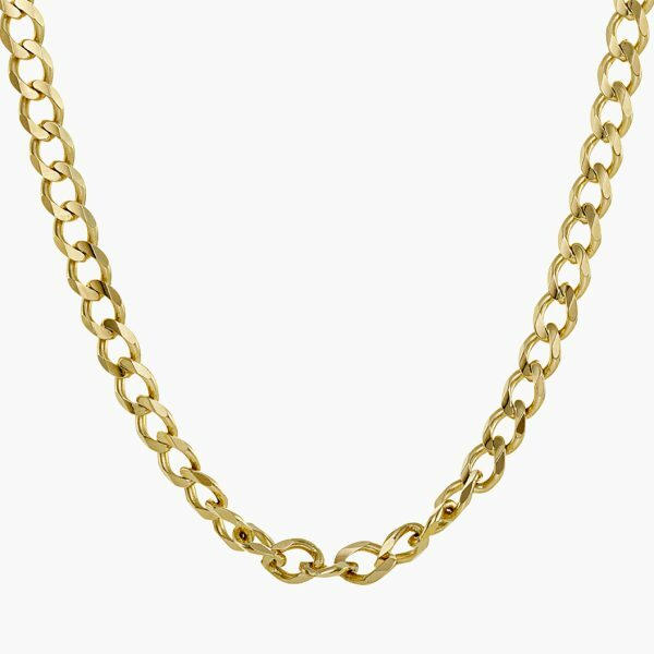 18ct yellow gold 60cm curb link chain