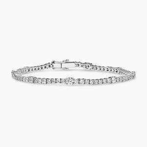 18ct white gold 72=4.48ct diamond tennis bracelet