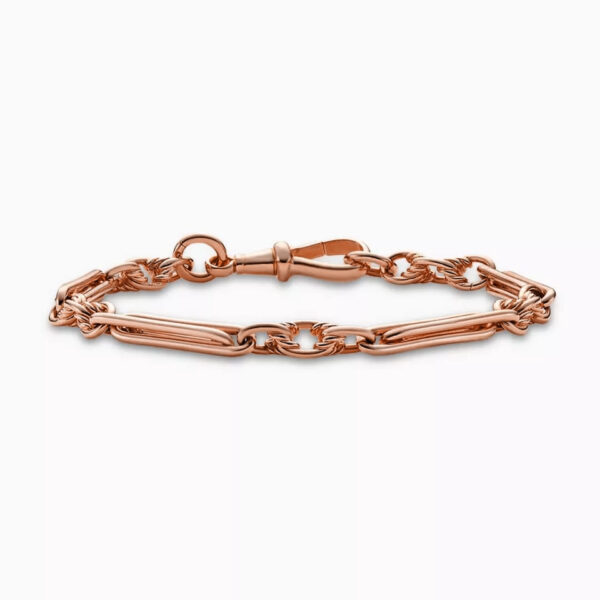 18ct Rose gold bar links bracelet