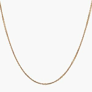 18ct rose gold 45cm chain