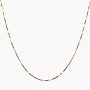 18ct rose gold 45cm trace chain