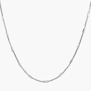 18ct White Gold 40cm Fine Fancy Link Chain