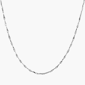18ct White Gold 40cm Fancy Link Chain
