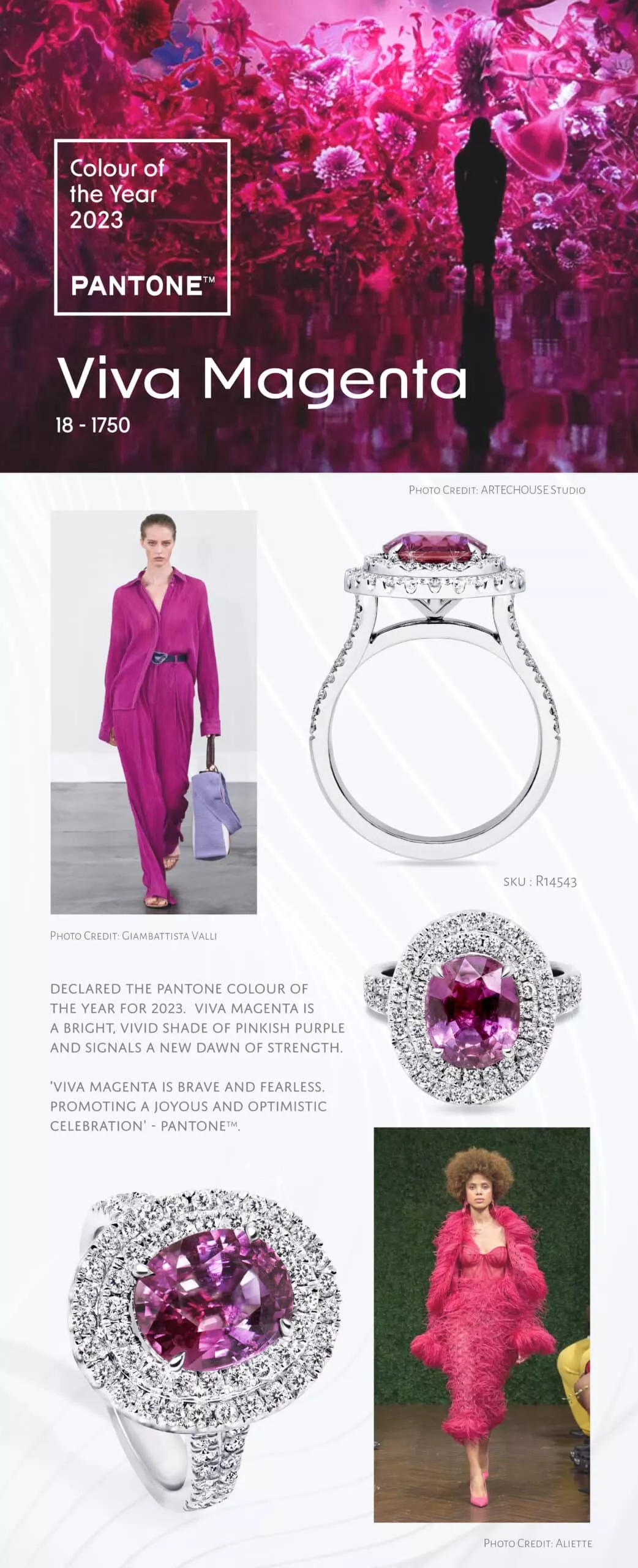 2023 Colour of the year - Viva Magenta